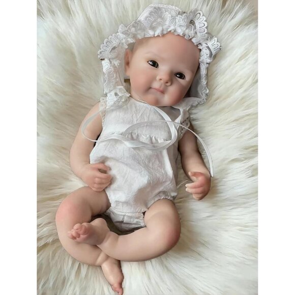🆕13inch Silicone Reborn Baby Girl Realistic Newborn Baby Doll Life Baby Doll - Picture 5 of 10